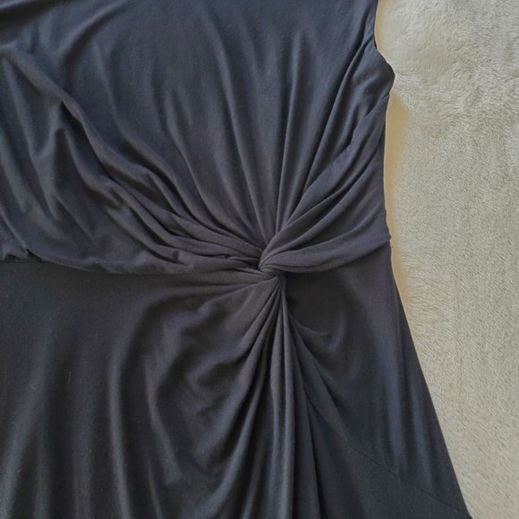 Dana Buchman Twist Waist Jersey Dress Black XS - Picture 7 of 7